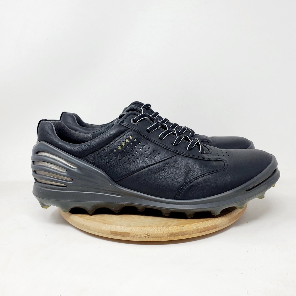 ECCO Cage Pro Golf Shoes Mens 43 Shoes Black Leather Hydromax Spikeless Sneaker - Picture 7 of 13